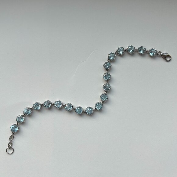 Blue Nile Sky Blue Topaz Bracelet in Sterling Silver - Picture 2 of 11